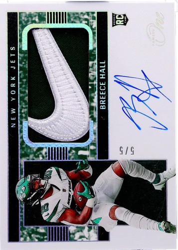 NFL Breece Hall auto 1of1 おまけ付き 2022 Panini One - Rookie Fractal Patch Autographs Breece Hall #388