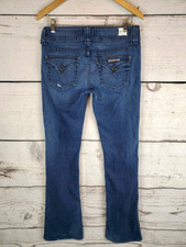 Hudson W170DCC Signature Boot Cut Triangle Flap Pocket Stretch Denim Jeans Sz 28