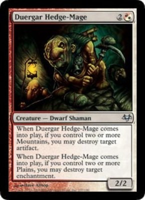 4x MTG Duergar Hedge-Mage, Light Play, English Eventide