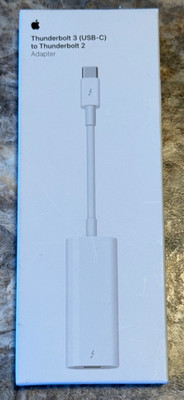 Brand New Apple A1790 - MMEL2AM/A - Thunderbolt 3 USB-C to Thunderbolt 2 Adapter