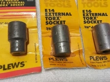 4pc PLEWS 3/8" DRIVE EXTERNAL TORX SOCKET SET USA 🇺🇸