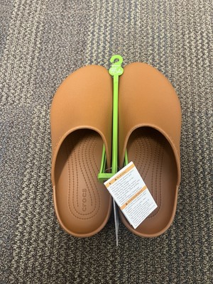 New Crocs DYLAN Clog Cognac Brown Slides Mules Shoes M 10  display picture 3