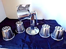 King Kutter Healthy Gourmet Kitchen Cutter Food Processor 5 Cones & Fingerguard