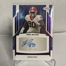 2024 SAGE HIT Low Series - PURPLE W/number Autographs Tramel Walthour #A-TW2 