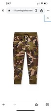 Polo Ralph Lauren Boys Jogger Sweatpants Size Small 8 , Green Camo Logo