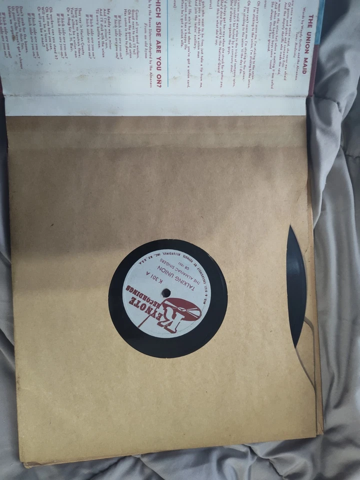 Almanac Singers: Talking Union 78" RPM Album 1941 - Image 3 of 4