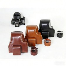 For Canon EOS M50II M50 M5 PU Leather Camera Bag Protective Base Cover shell