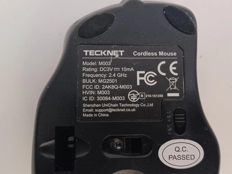 Tecknet Cordless Mouse M003 Purple - Replacement Only-No USB Connection - Image 3 of 4
