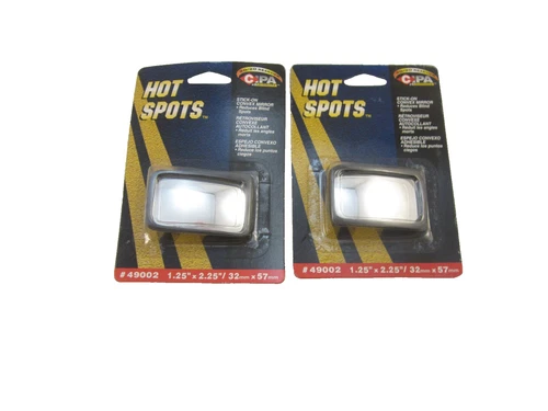 CIPA 49002 Stick On Blind Spot Mirror HotSpot Convex Wedge 1.5" x 2" 1 pair