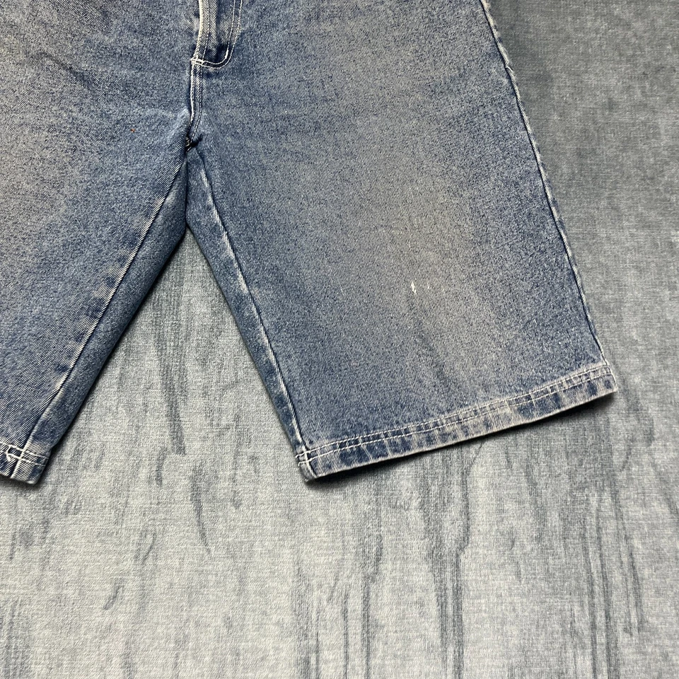 Bermuda masculina Y2K GP 512 autêntica Spirit 36 azul denim lavagem média - Imagem 3 de 4