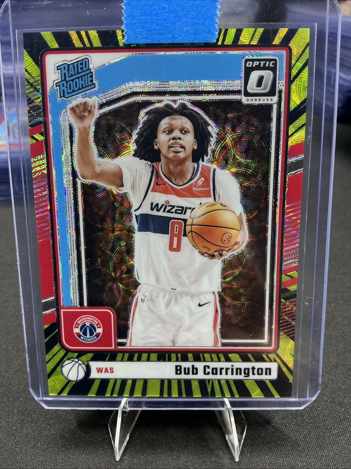 Bub Carrington 2024-25 Panini Donruss Optic Electricity Prizm /75 #273