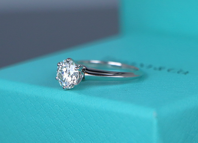 $18,300 Tiffany Co Platinum 1.17ct I VS1 Round Diamond Solitaire