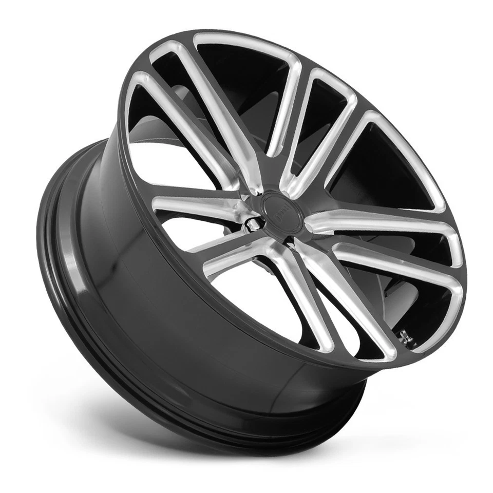 Rueda fresada negra brillante DUB 1PC S255 Flex 22x9,5 6x5,5 22" 25 mm para llanta Nissan Foto 3 de 4