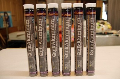 Lot of 6 PPG QuikAluminum Non-rusting Epoxy Putty 4 oz Stick NEW