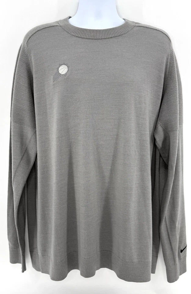 Suéter de Golf Nike Tiger Woods XXL Alto Gris Mezcla de Lana CU9782-003 Phoenix Suns Foto 2 de 4