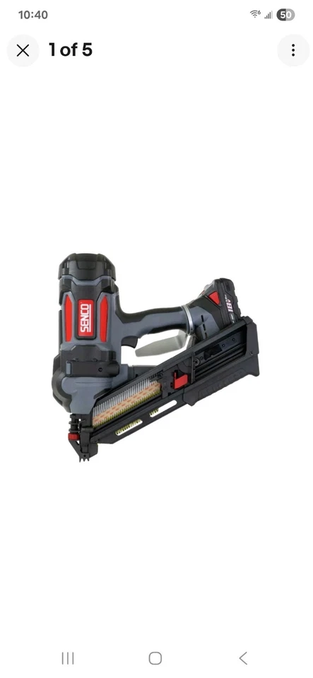 SENCO 10G0002N 3.5 英寸 34 Deg 无绳框架钉枪 全新 — 第 3/4 张图片