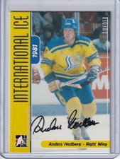 2006-07 ITG International Ice Autographs #AAH Anders Hedberg - SWEDEN/SET BREAK