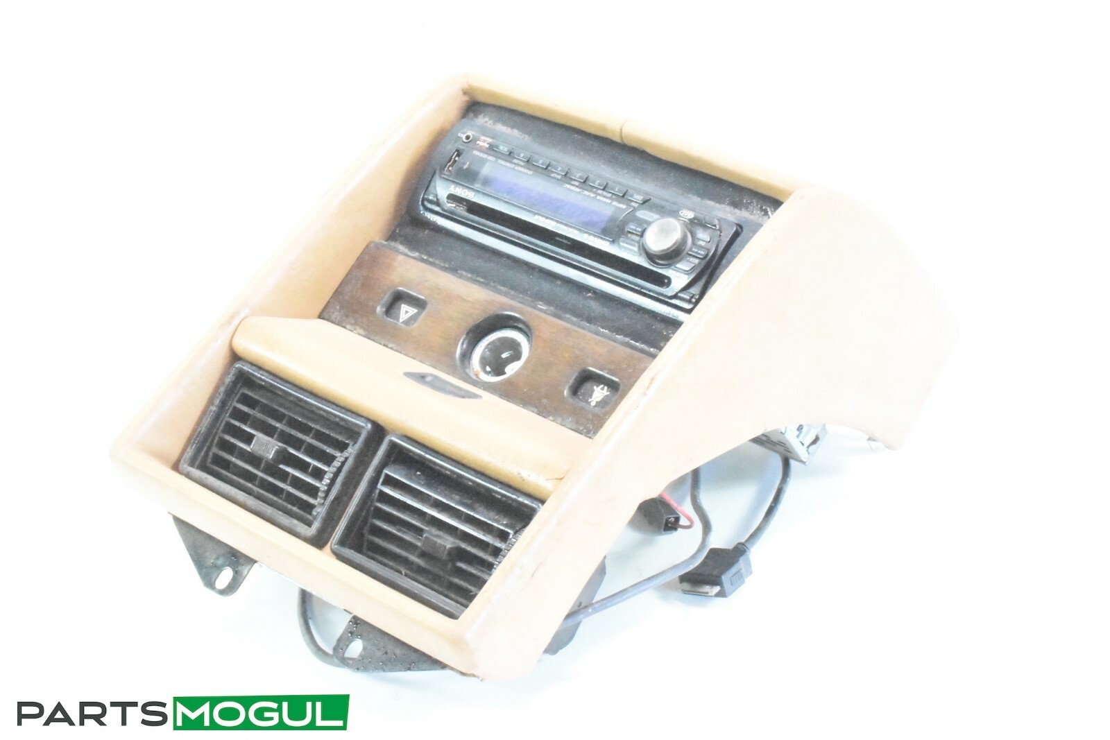 81 Rolls Royce Silver Spur Rear Center Console Trim AC Vent Assembly Tan