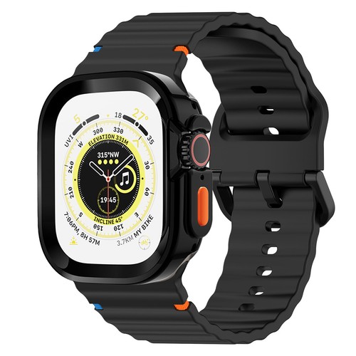 Pour Apple Watch Ultra 49mm Série 10 9 8 7 6 SE Bracelet TPU Bumper Case Cover - Photo 11 sur 20