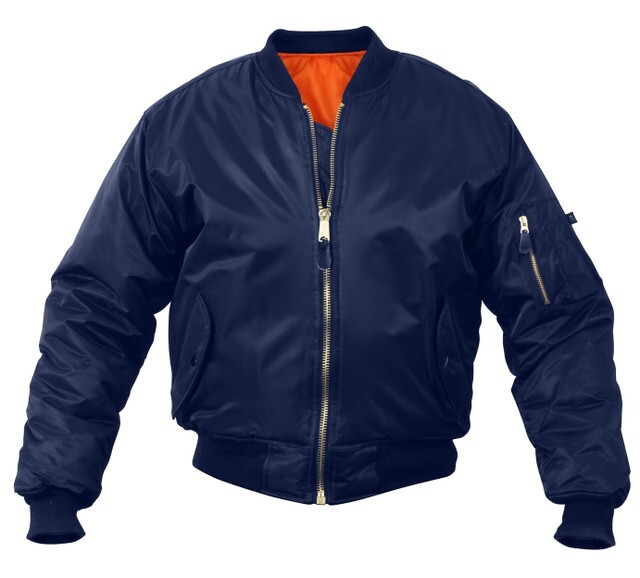 Rothco MA-1 Flight Jacket - Navy Blue | eBay