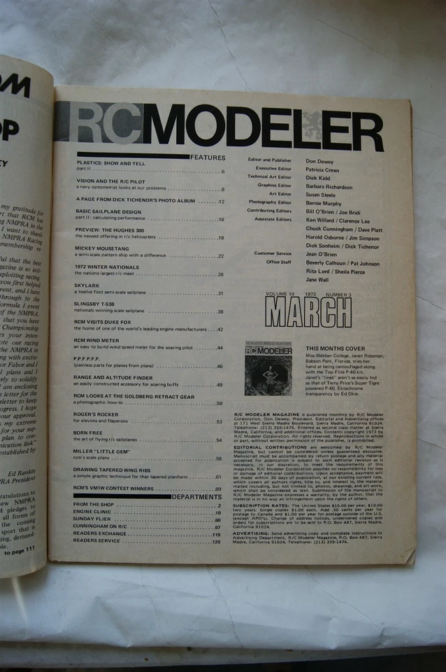1973 RC Modeler Magazine - March - Image 2 of 2