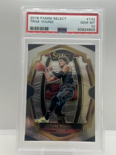 2018-19 Panini Select - Premier Level #142 Trae Young (RC) PSA 10 Gem Mint Hawks