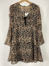 Zara Dress Women Size S Multicolor  Beige And Black