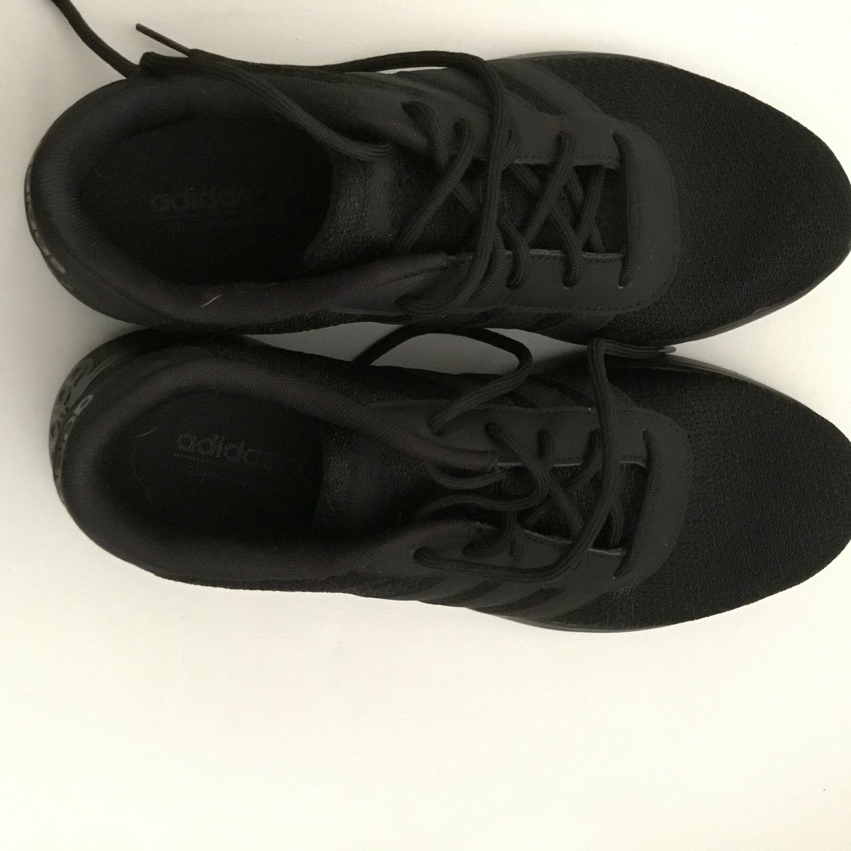 ADIDAS BLACK NEO CLOUD FOAM FOOT BED BLACK MESH SIZE 1/2