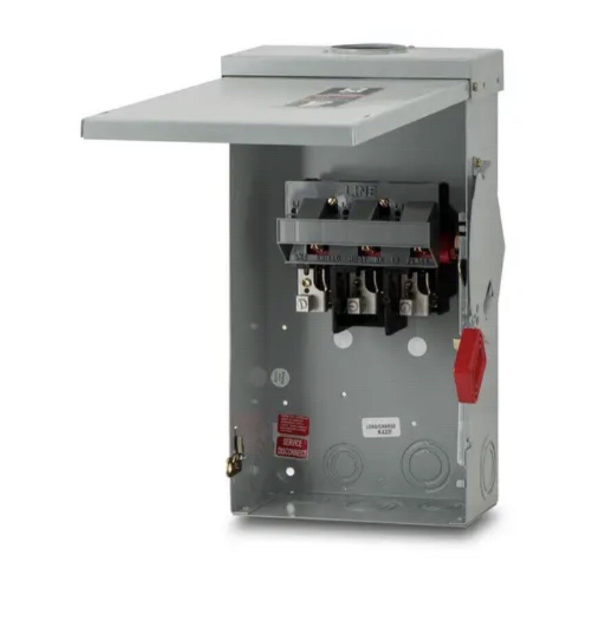 600v Switch Rack 1 GE THN3363JW HEAVY DUTY SAFETY SWITCH 100 AMP 600V 3P 100A NEMA 1 ...