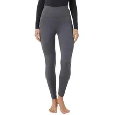 NWT! 32 Degrees Women's Sz L Cozy Heat High Waisted Leggings Base Layer Gray