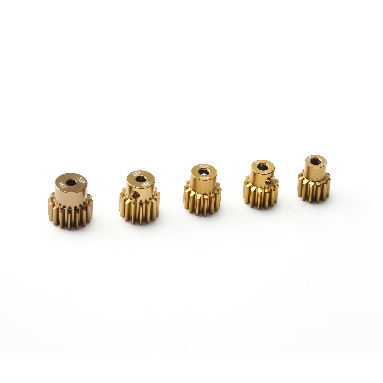 YijiaLink 5-Pack Engrenages à Pignon En Acier 48P 14T 15T 16T 17T 18T Avec Vis Pour Arbre De 3,175mm 1/10 RC Moteur Brosse Sans Balais