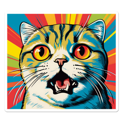 Scottish Fold Cat Vinyl Decal Sticker - ebn11864