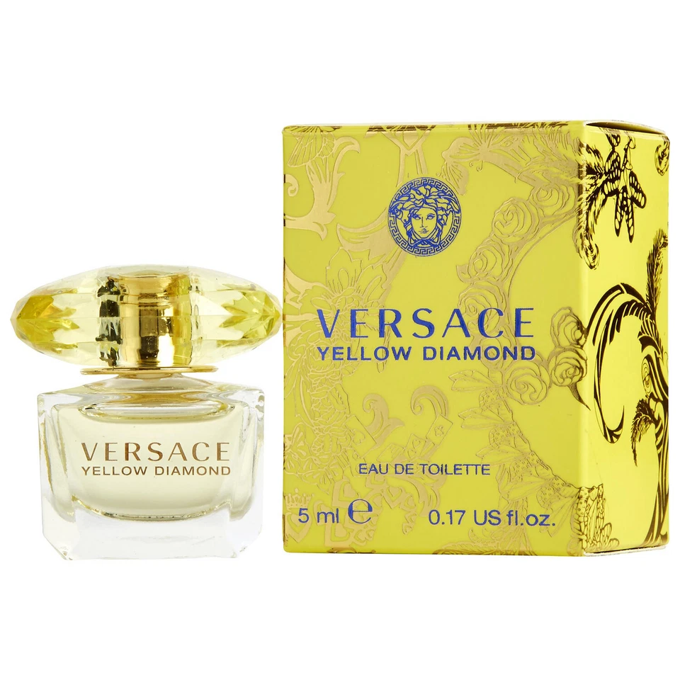 3pc 5ml Mini Versace Bright Crystal Absolu, Crystal Noir, Yellow Diamond ,NEW! - Image 4 of 4