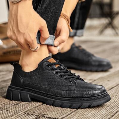 Mens Leisure Pump British Dress Business Oxfords Wedding Lace Up Work Flat Shoes