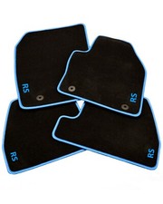 MK3 Focus Rs Car Mats - Luxury Deep Pile Carpet & 4 Embroidered RS Logos
