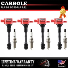 HIGH PERFORMANCE Spark Plug and Ignition Coils Pack for 04-06 Nissan Sentra 1.8L