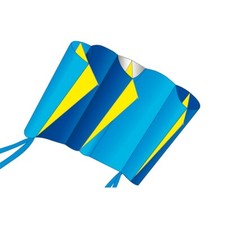 X-Kites WindFoil Nylon Frameless Kite 38" Wide Blue Ice 