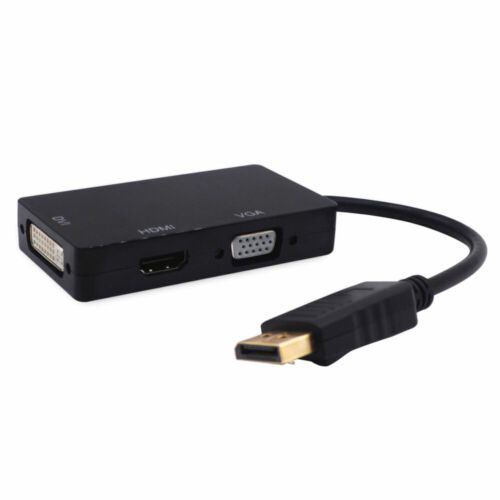 3 In 1 Displayport DP Male To HDMI/DVI/VGA Female Adapter Converter Cable 1080P - Picture 11 of 12