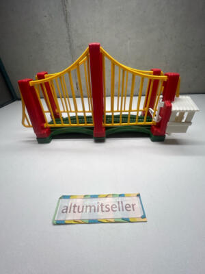 Fisher Price GeoTrax Toll Booth Suspension Bridge 2004