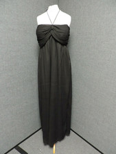 Alice & You Ruched Halterneck Maxi Dress Black UK 14 RRP £45 LN024 BB 08
