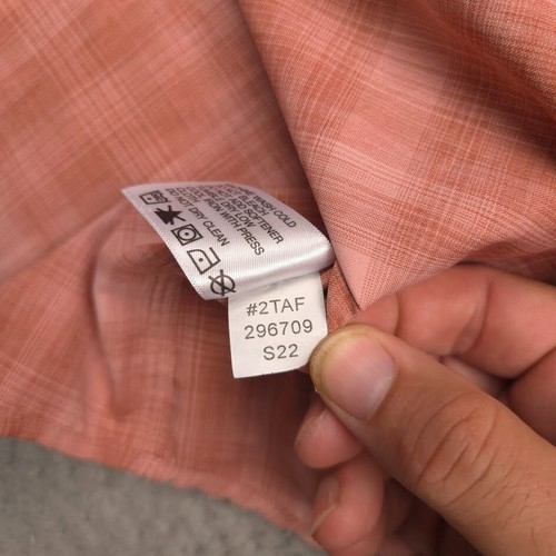Orvis Short Sleeve Shirt Mens XL Pink Plaid Active Fit Performance Outdoor - Picture 8 of 10
