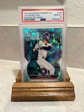 2023 Bowman Chrome Sapphire JACOB MELTON AQUA /55 #BCP196 Astros PSA-10 Mint