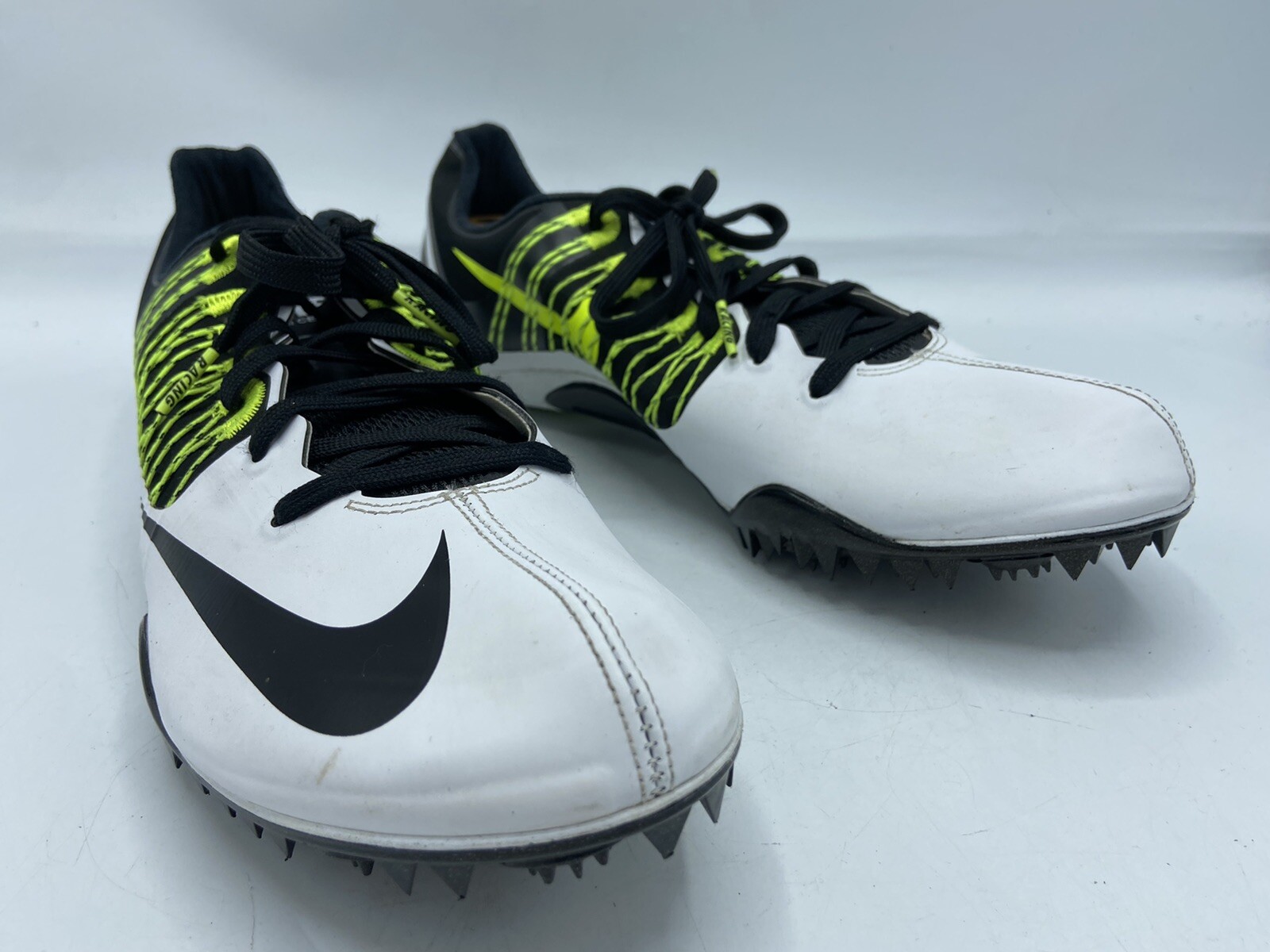 Nike Zoom Celar 5 Sz 9 Mens Sprint Racing Track Spikes White Black 629226  107 for sale online | eBay