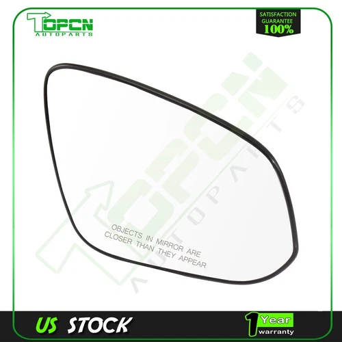 For 2013-2017 Toyota Rav4 Side Mirror Chrome CONVEX+W Glass(Right/Passenger)Side