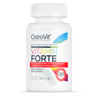 Vit&Min FORTE 120 Tablets Multi Vitamins, Minerals Complex Centrum D,C, Zinc