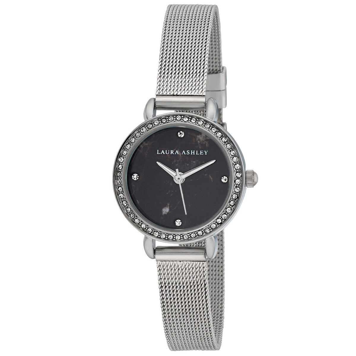 Laura Ashley Women's 26mm Gemstone Dial Mesh Strap Watch (LA2064