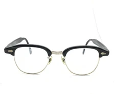 Vintage RISO Optical Black Eyeglasses Glasses frame eyewear Q8