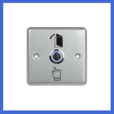 Stainless Steel Blue Backlight K.O. Box Access control Exit Push Button Switch