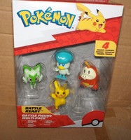 Pokemon Figuren-4Er-Set Pikachu,Kwaks,Felori,Krokel Je 4-5 Cm Neu, Ovp, Lizenz