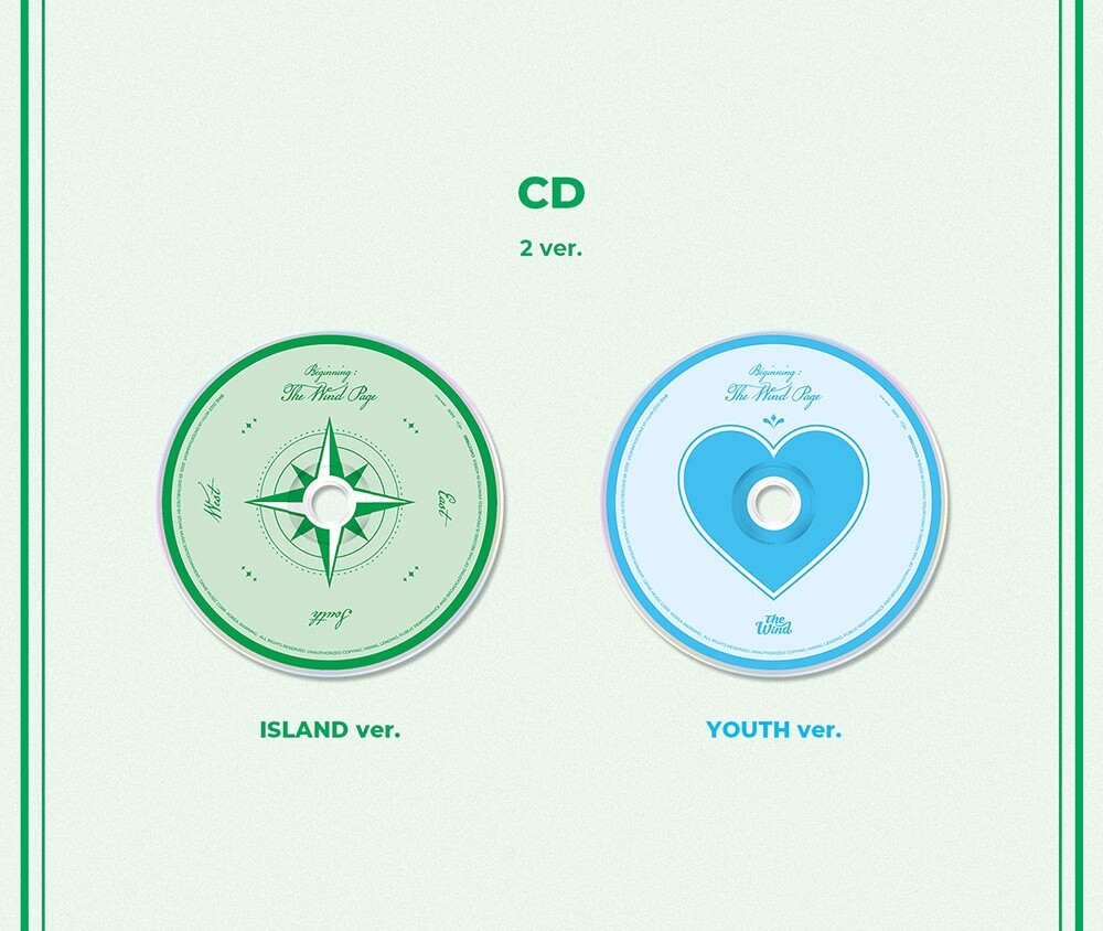 THE WIND 1st Mini Album [Beginning The Wind Page] CD+Book+Post+